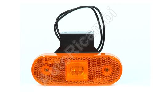 Pozičné svetlo oranžové obdĺžnikové, LED s držiakom