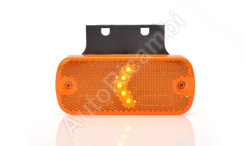 Obrysové svetlo oranžové obdĺžnikové, LED s držiakom