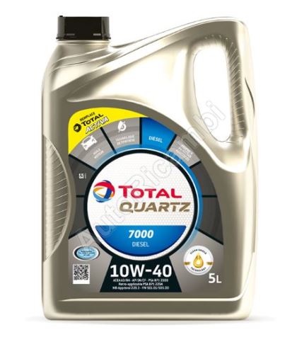 Motorový olej Total Quartz 7000 DIESEL 10W40 5L