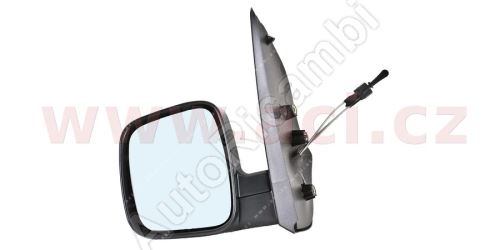 Spätné zrkadlo Fiat Fiorino od 2007 ľavé manuálne čierne