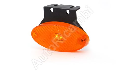 Pozičné svetlo oranžové oválne, LED s držiakom