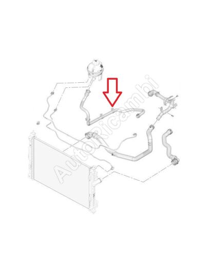 Hadica chladenia Citroën Berlingo, Partner od 2018 1,6 VTi z nádržky