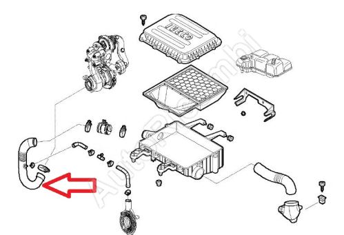 Vzduchové potrubie Iveco Daily 2011-2019 2,3D 29L-40C z filtra do turba