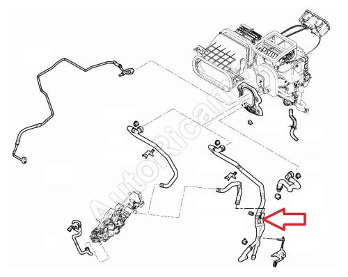 Hadica kúrenia Fiat Ducato od 2021 2,2D