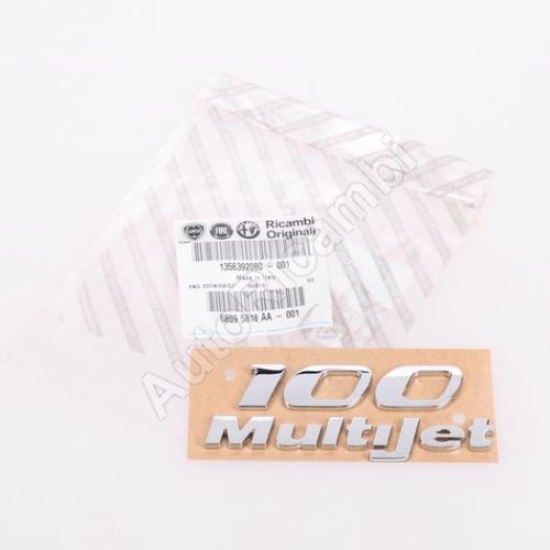 Znak "100 Multijet" Fiat Ducato 250