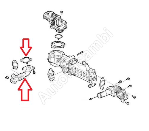 Trubka chladiča EGR ventilu Iveco Daily od 2022 2,3D