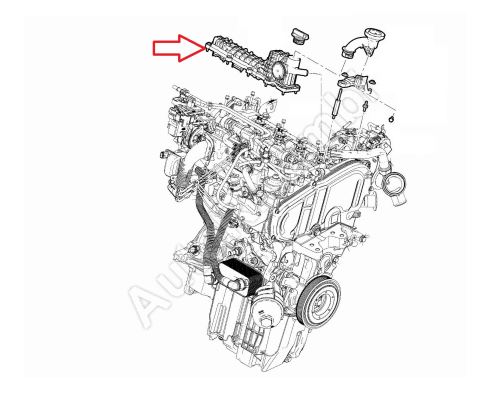 Odvetranie motora, odlučovač oleja Fiat Ducato od 2021 2,2D