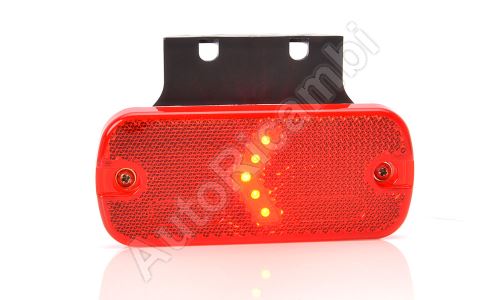 Obrysové svetlo červené obdĺžnikové, LED s držiakom