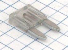 Poistka nožová mini 25A - biela/číra