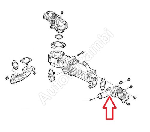 Trubka chladiča EGR ventilu Iveco Daily od 2022 2,3D