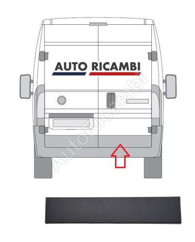 Ochranná lišta Fiat Ducato od 2006 zadná, pravé dvere, šedá