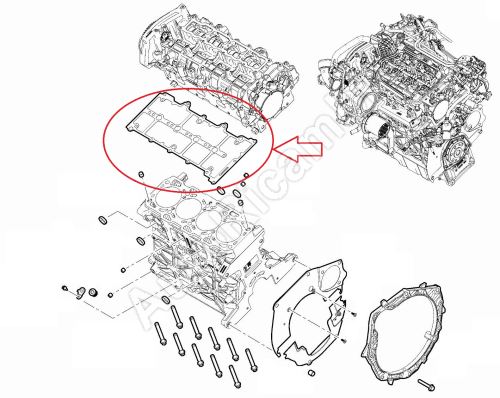 Tesnenie hlavy valcov Fiat Ducato od 2021 2,2D hr. 0,95mm